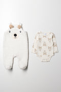 Sherpa Dungaree Set Natural (5)