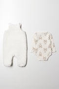 Sherpa Dungaree Set Natural (6)