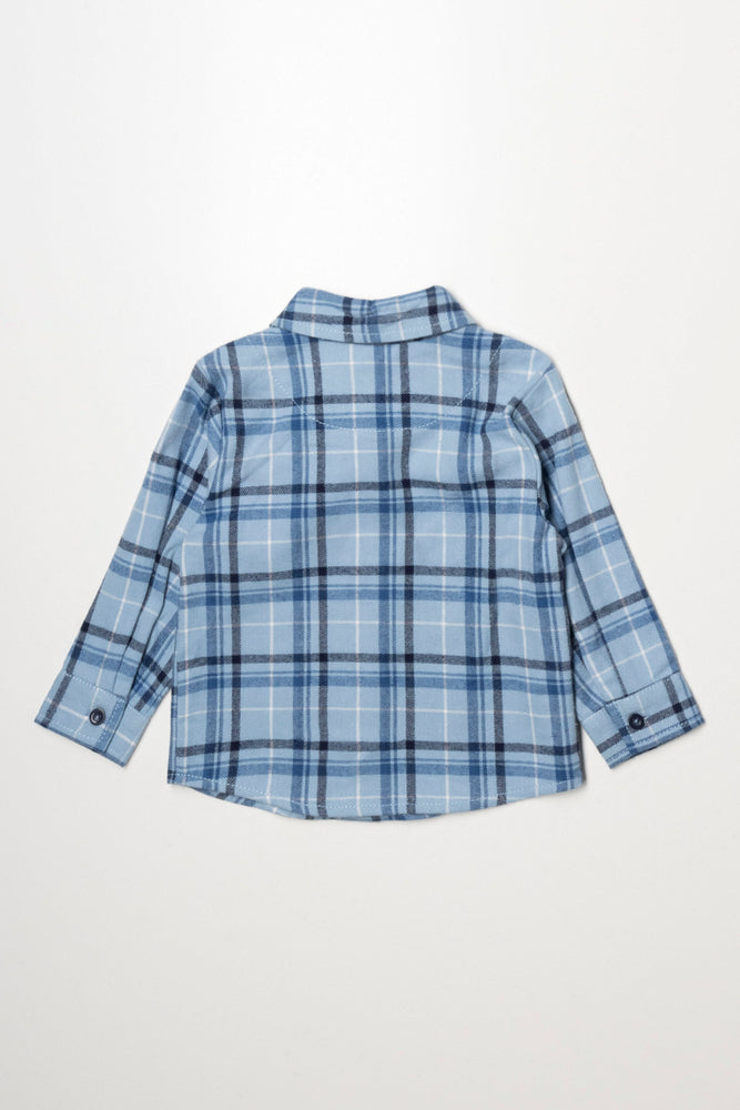 Flannel Shirt Blue And Navy (2)