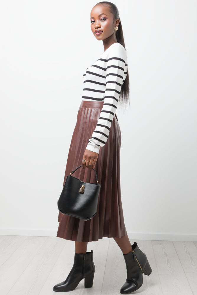 Stripe Long Sleeve Jersey White And Black (1)