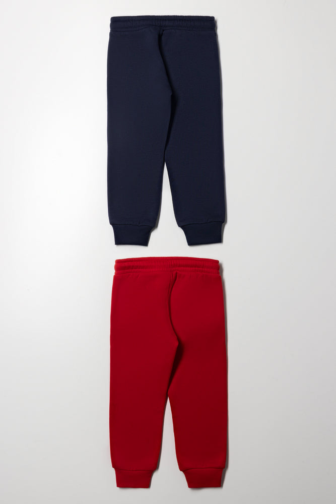 Superman 2 Pack Trackpants Red And Navy (2)