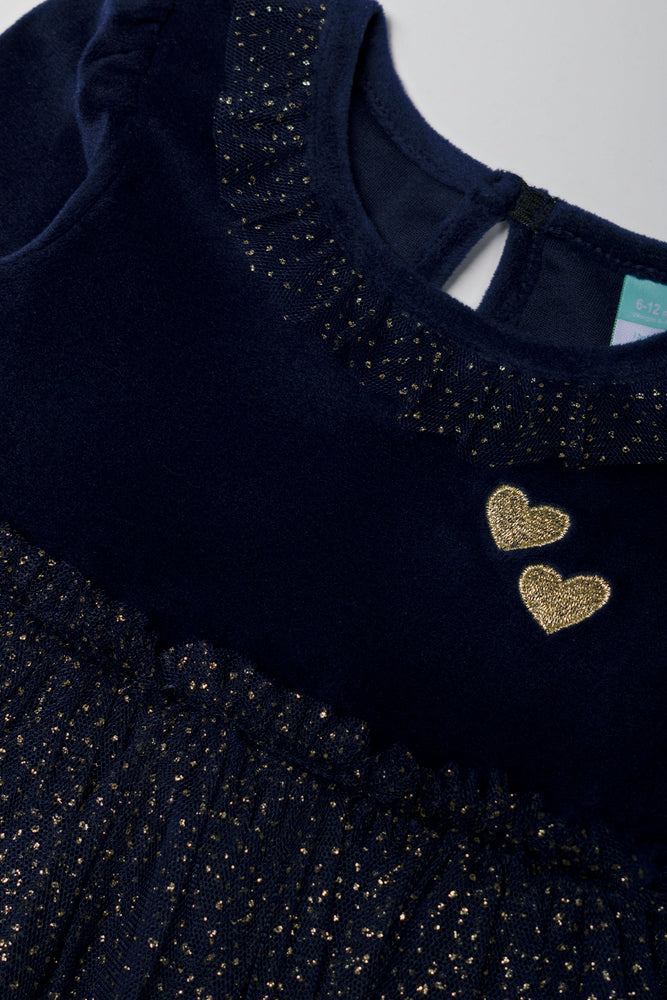 Long Sleeve Dress Navy