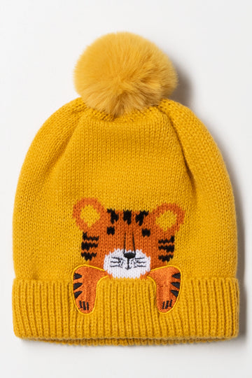 Tiger Beanie Yellow