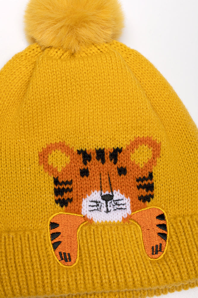 Tiger Beanie Yellow (1)