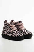 Leopard Print Hightop Sneaker Pink