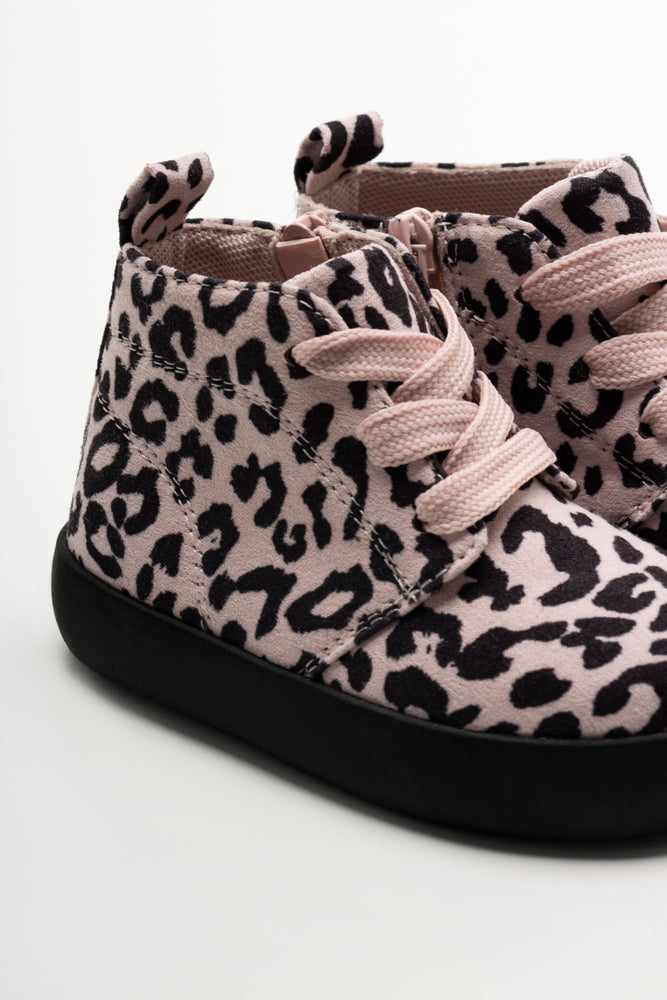 Leopard Print Hightop Sneaker Pink (3)