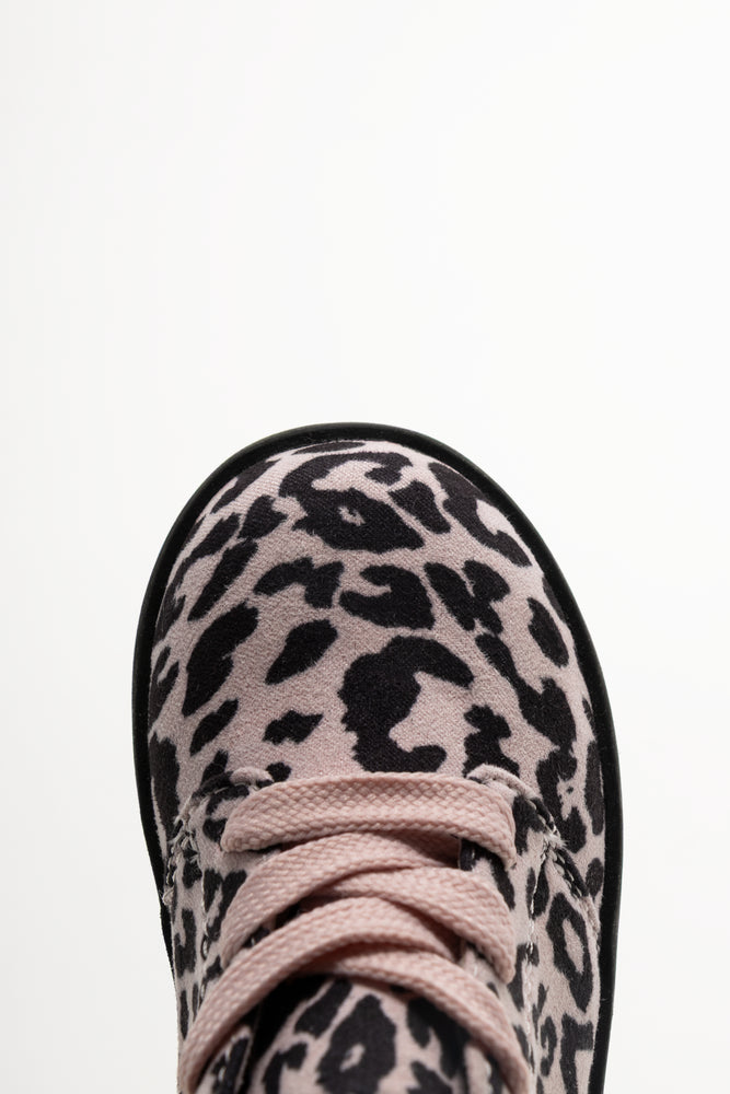 Leopard Print Hightop Sneaker Pink (4)