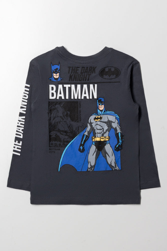 Batman Long Sleeve T-Shirt Dark Grey (2)