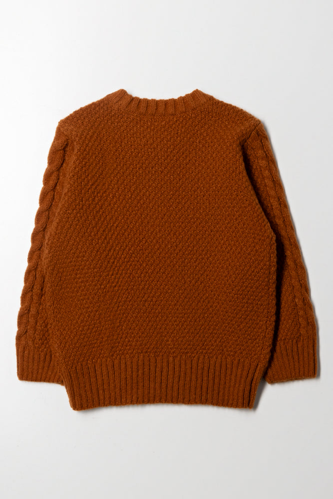 Crew Neck Jersey Brown (2)