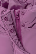 Coated Hooded Puffer Jacket Purple (1)