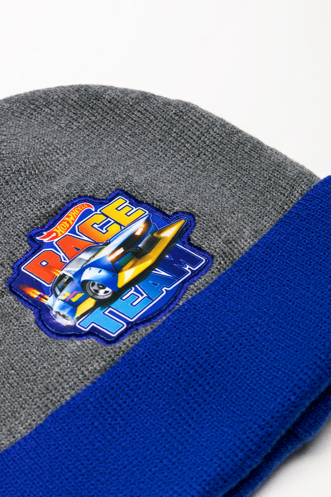 Hot Wheels 2 Piece Hat Set Grey