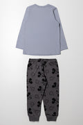 Mickey Mouse Long Sleeve Pyjamas Grey (3)