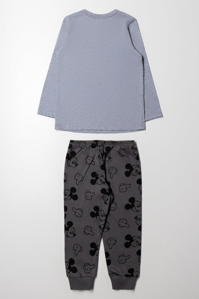Mickey Mouse Long Sleeve Pyjamas Grey (3)