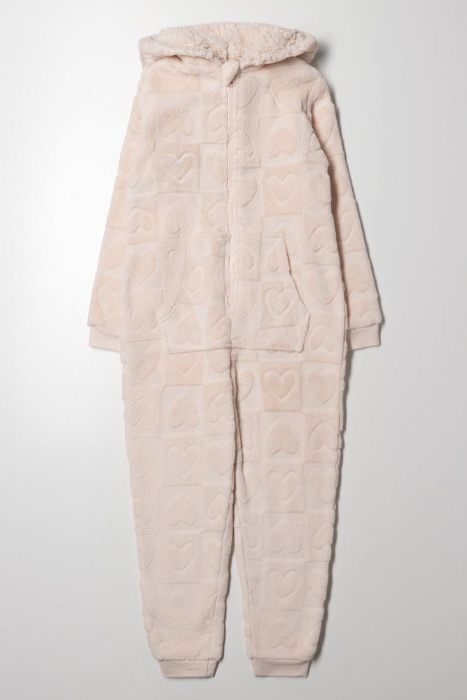 Heart Onsie Light Pink