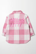 Hello Kitty Check Shacket Pink (2)