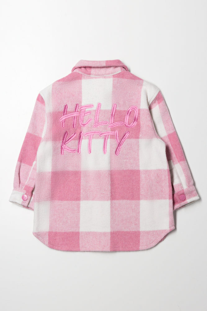 Hello Kitty Check Shacket Pink (2)