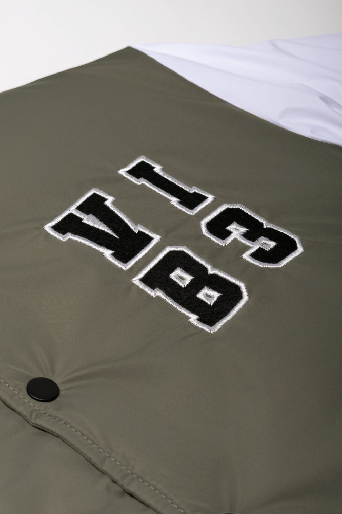 Baseball Jacket Green And White