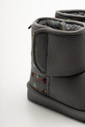 Spaceship Print Comfort Boots Grey (3)
