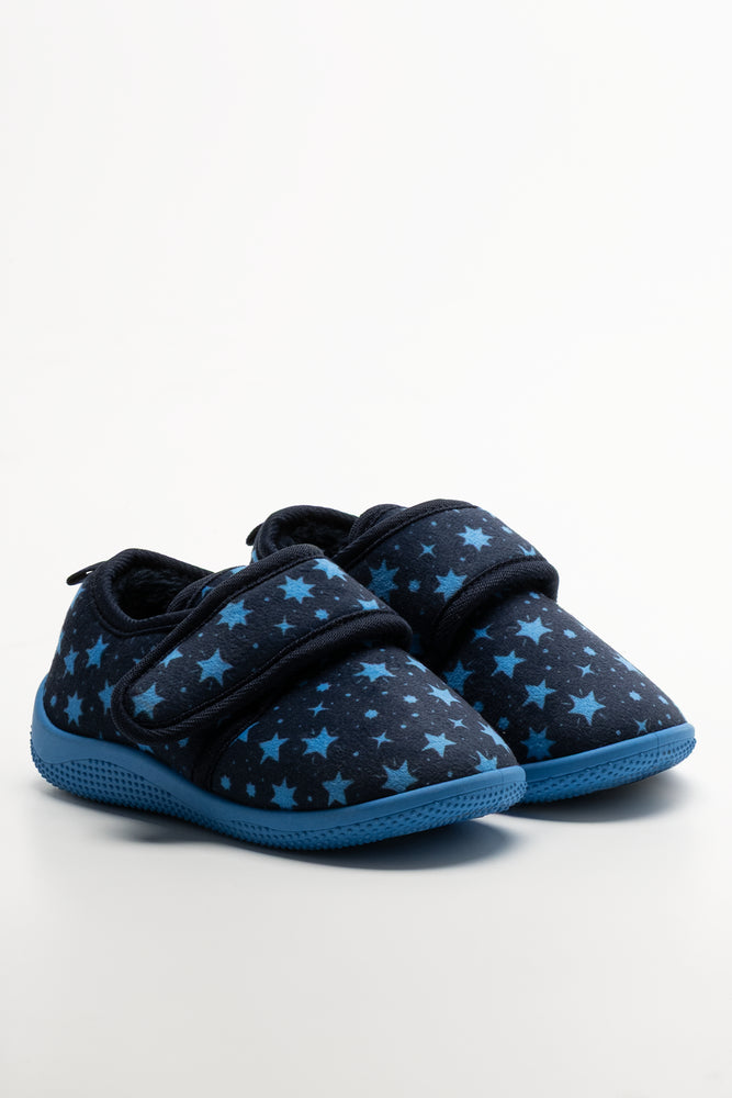 Star Slippers Navy