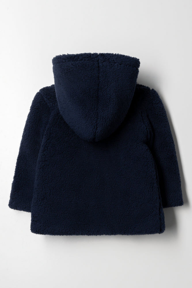 Sherpa Fleece Jacket Navy (3)
