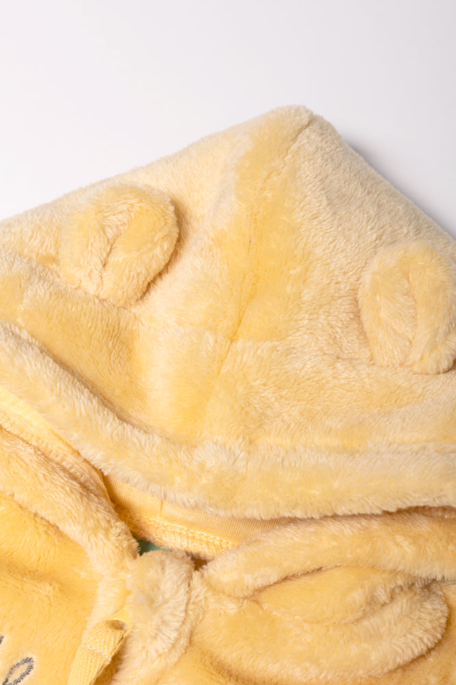 Coral Fleece Babygrow Yellow (2)