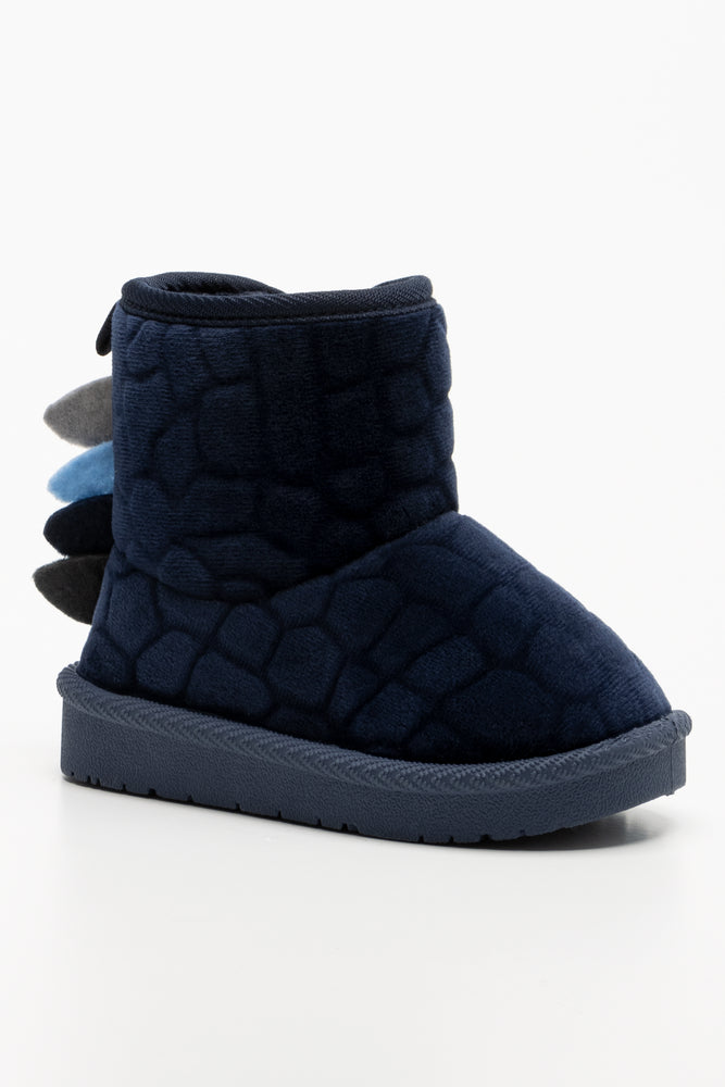 Dinosaur Scale Boots Navy (1)