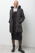 Fur Trim Hooded Puffer Jacket