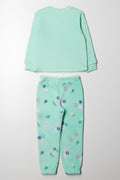 Fleece Bunny Pyjamas Green (3)
