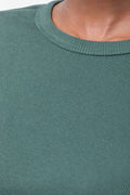 Rib Long Sleeve T-Shirt Green (3)
