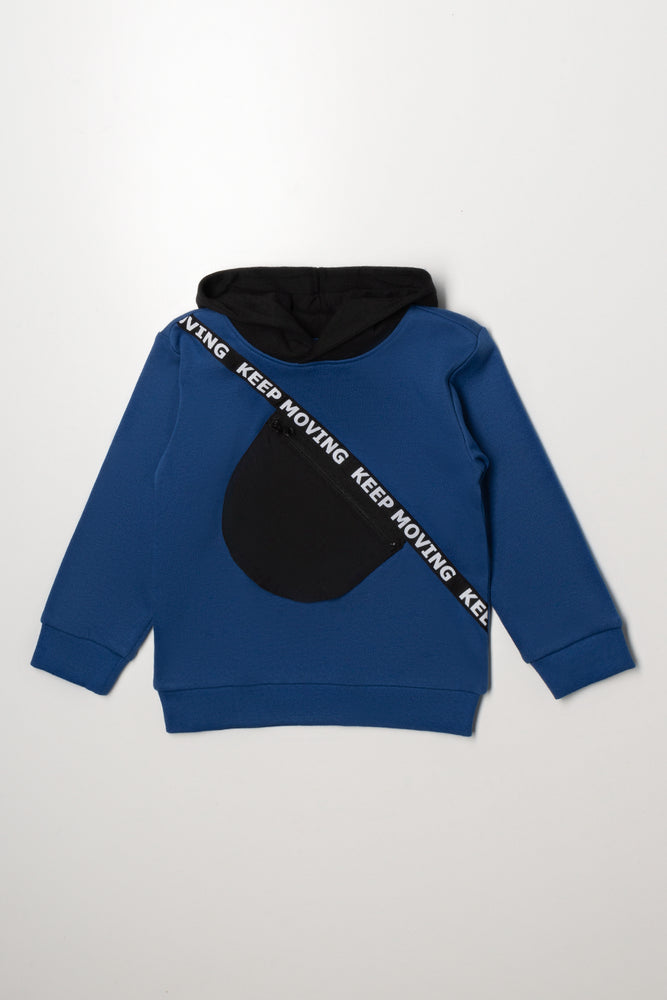 Hooded Tracktop Blue