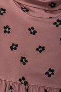 2 Pack Poloneck Dresses Pink And Brown (1)