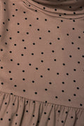 2 Pack Poloneck Dresses Pink And Brown (2)