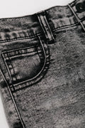 Skinny Denim Cargo Jeans Charcoal (1)