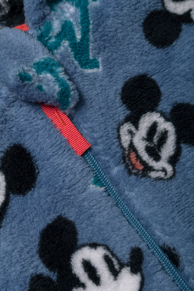 Mickey Mouse Fleece Onesie Blue (1)