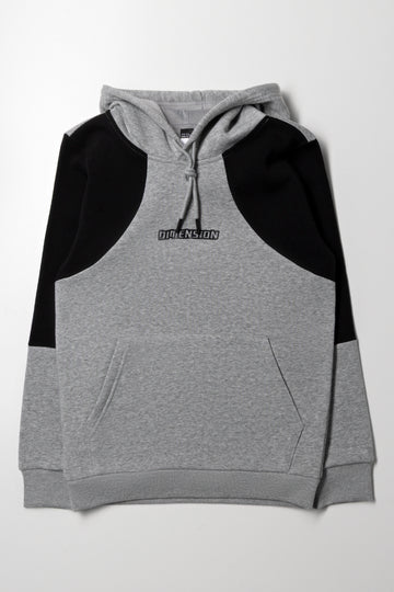 Colourblock Hoodie Grey