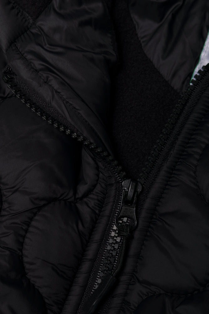 Hooded Puffer Jacket Black