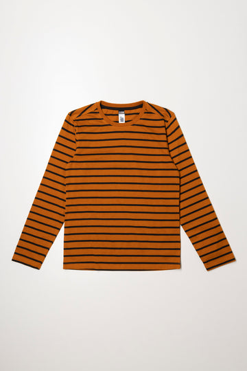 Stripe Long Sleeve T-Shirt Rust