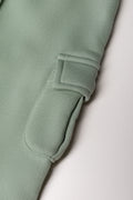 Hooded Cargo Tracksuit Light Green (2)