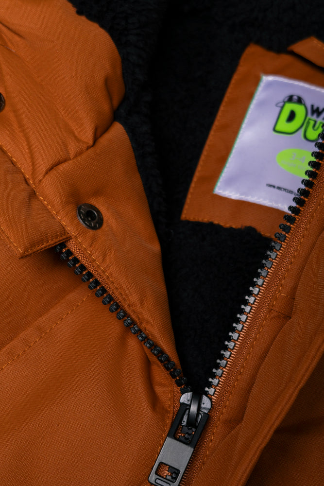 Hooded Parka Jacket Tan