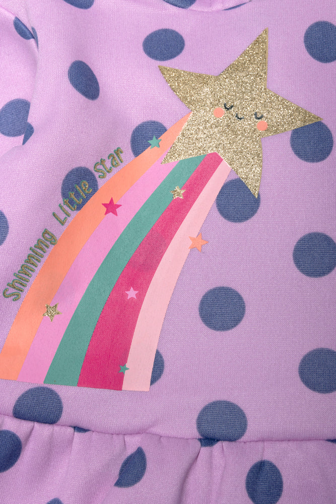 Hooded Peplum Tracksuit Purple