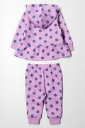 Hooded Peplum Tracksuit Purple (3)