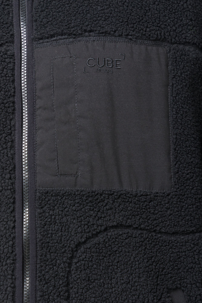 Borg Sherpa Jacket Black (3)