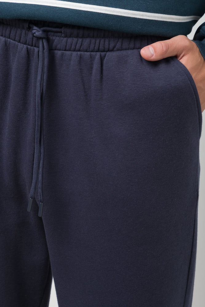 Rib Cuff Trackpants Navy (4)