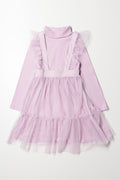 Mesh Dress Set Lilac