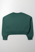 Crop Crew Neck Tracktop Green (2)