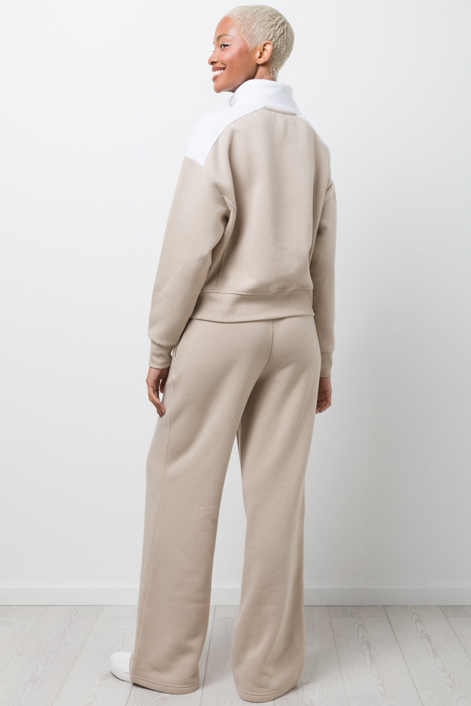Manhattan Quarter Zip Top Natural (2)