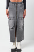 Denim Skirt Grey (1)
