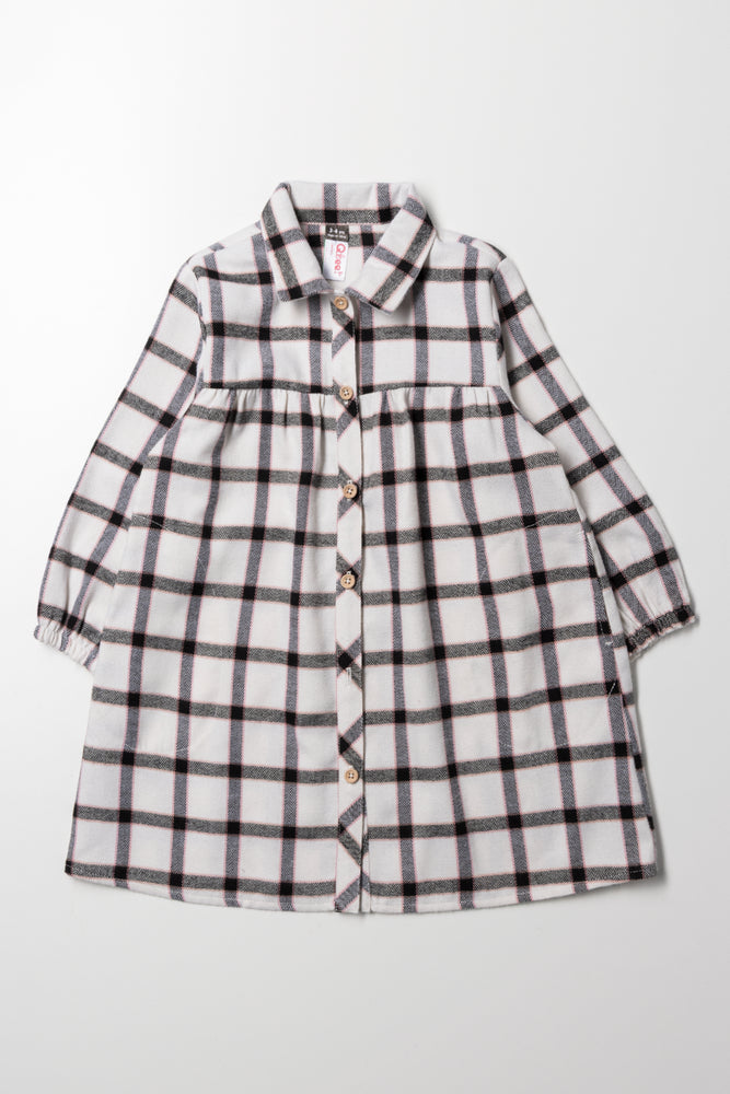 Check Shirt Dress Multi