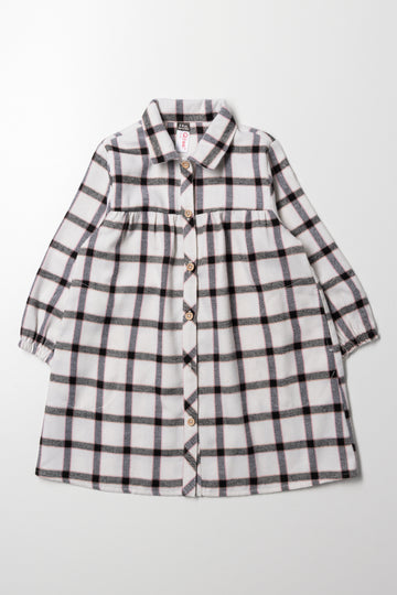 Check Shirt Dress Multi