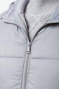 Long Hooded Puffer Jacket Grey (3)